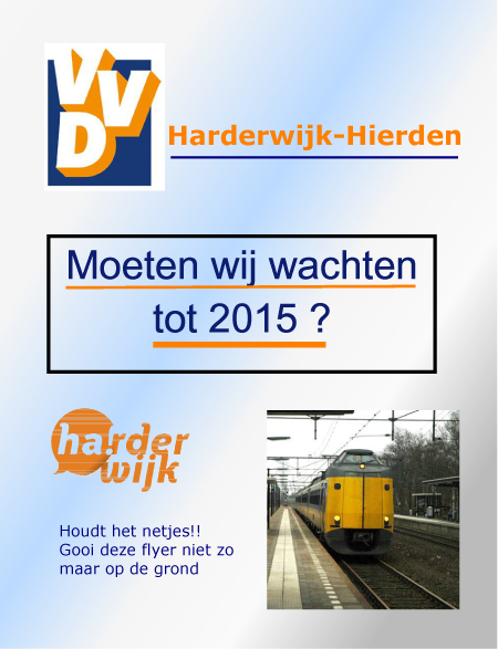 Flyer stationactie buiten