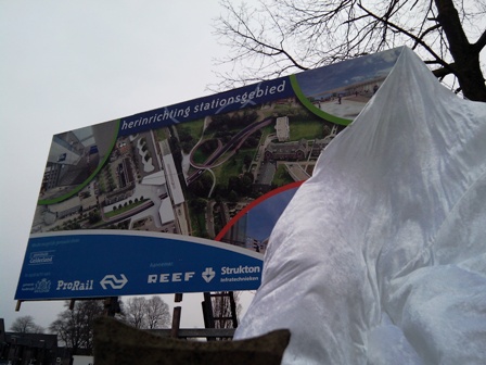 onthulling bouwbord station harderwijk